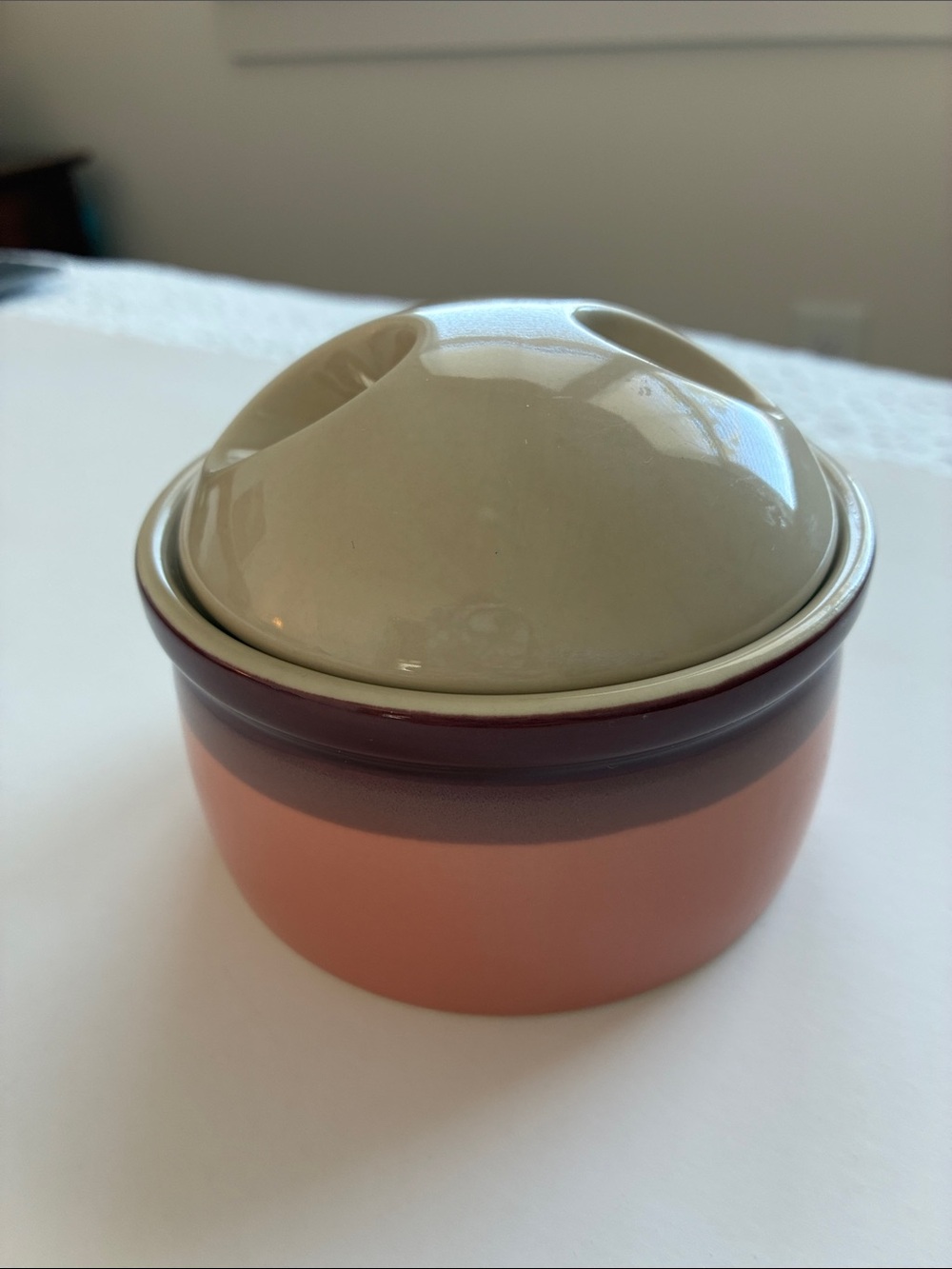 Mikasa Coral Surf Ceramic Lid and Base Set